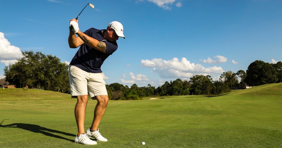 Golfer on the course after completing a structured fitness training program